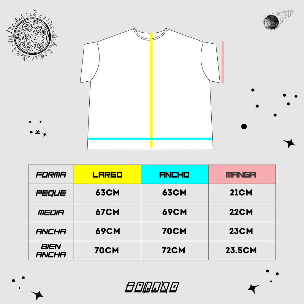 CAMISETA CORTE CUADRADRO FLN