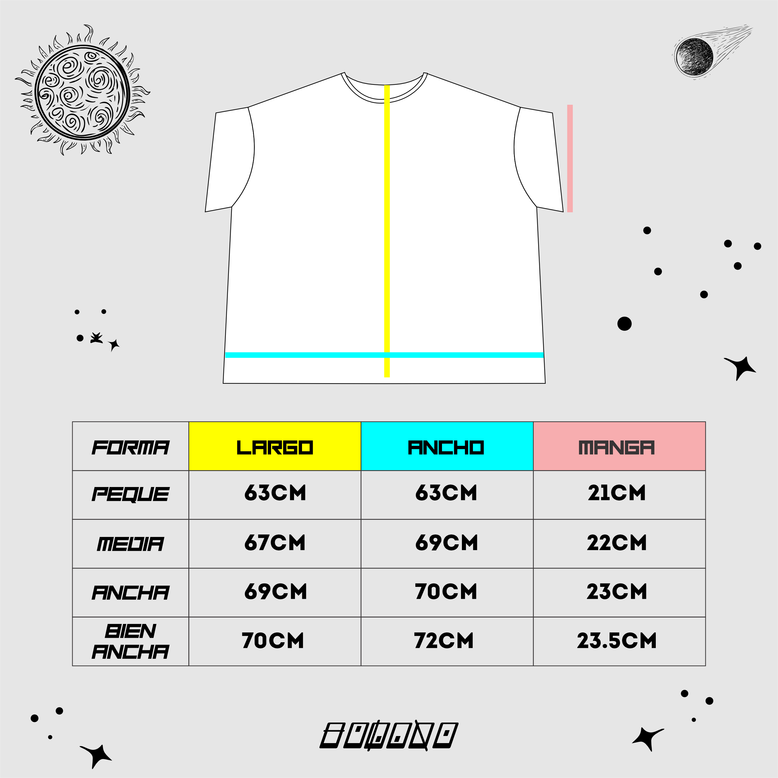 CAMISETA CORTE CUADRADRO FLN